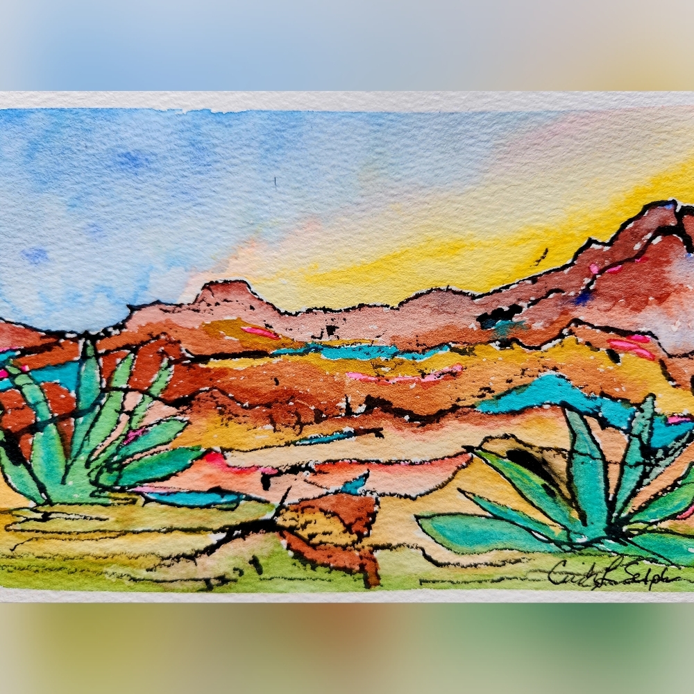 Desert Art - Original Watercolor